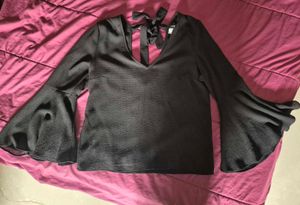Black Bell Sleeve H&amp;M Blouse
