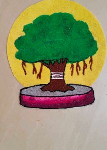 Special vat pornima Colorful Rangoli Art