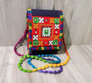 Embroidered Sling Bag