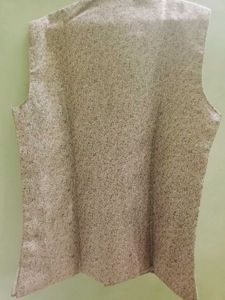 Ethnic Half Jacket Golden Color
