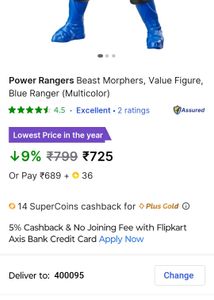 Blue Power Ranger Toy