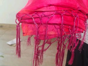 Rain Pink Colour Saree With Double Tone Colou