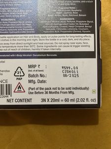 Aqualogica Body Mist Set of 3