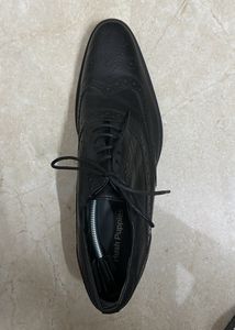 Hush Puppies Black Leather Oxfords