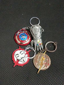 Superhero & Villain Keychain Lot
