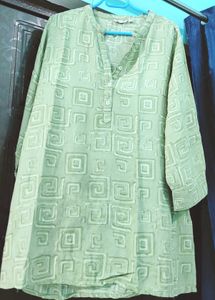 Green Patterned Tunic