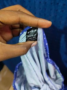 SHEIN violet colour Floral Print Maxi Dress