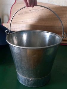 Steel Bucket (No Flaws(You Will Clean Or Polished