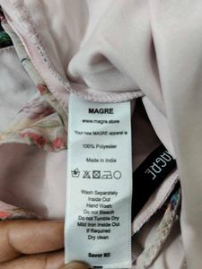 MAGRE Floral Print Top with Back Tie Up