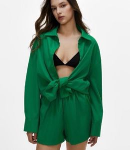Zara Green Oversized Shirt