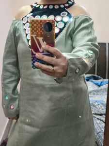 New stylish green cord set for women in XXL size