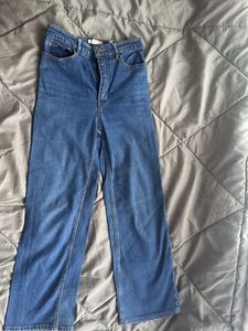 Blue Wide Leg Jeans