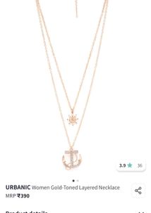 Urbanic Gold-Toned Layered Necklace