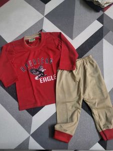 Tshirt Pajamas Set