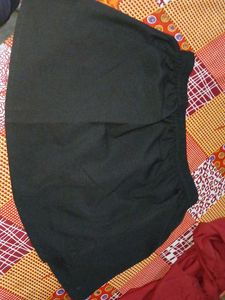 Black mini skirt