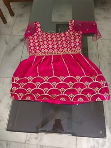 Pink Embroidered Dress