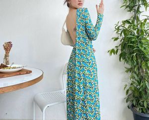 Zara Backless Tie Maxi Dress