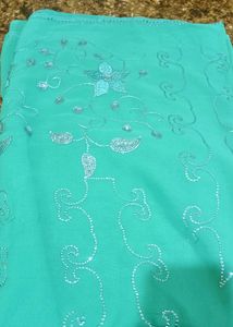 Green Embellished Dupatta