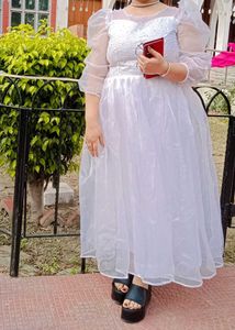 White Tulle Midi Dress - Romantic &amp; Chic