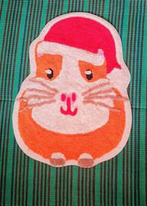 Festive Guinea Pig Bath Mat