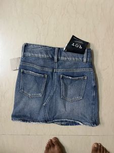 Denim Mini Skirt