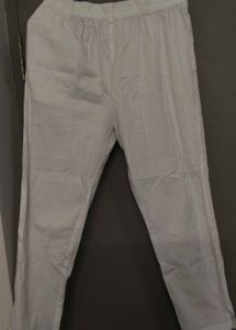 White Straight Fit Pant