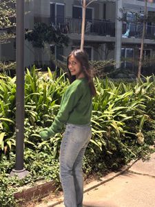 Green Cardigan Sweater