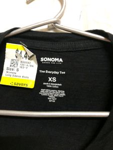 Sonoma Black Long Sleeve T Shirt
