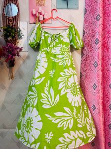 Beautiful Summer Trendy Green Dress