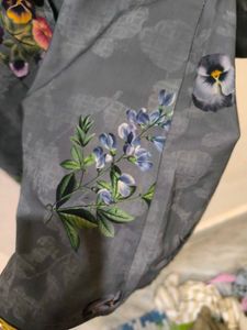 Green Floral Shirt For Girls.