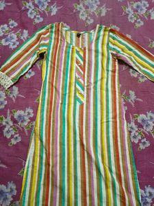 Colourful Cotton Kurta