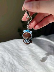 Cottage Core Clay Bear Keychains✨