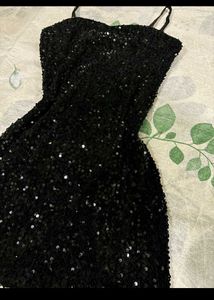 Sparkling Black Mini Dress