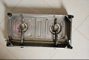 Gas Stove 2 Burner Steel Bajaj