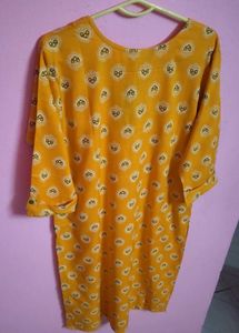 Yellow Printed Kurti ✨✿(⁠◠⁠‿⁠◕⁠)