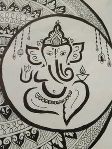 Mandala Art Of God Ganpati