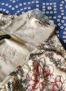 Floral Shrug with Lace neckline