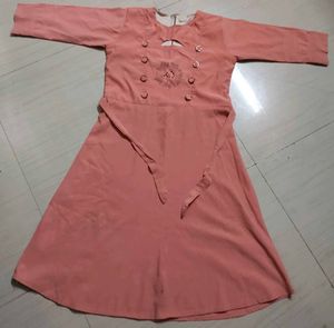 Girls Peach Dress