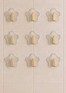 10 Set Of Star-Shaped Adhesive Wall Hooks