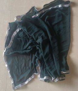Women Green Kurta Sharara Set With Dupatta (Green)