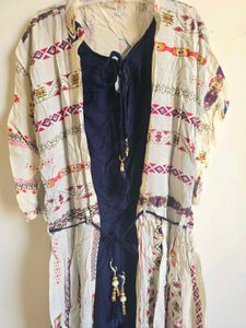 Elegant Ethnic Kurta with attched shrug