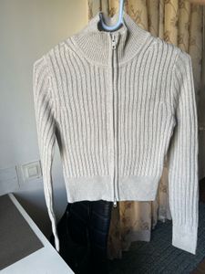 H&amp;M Knitted Zip Up Cardigan