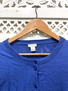 Imported Blue Cardigan Sweater A
