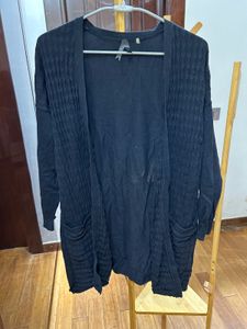 Black Knit Cardigan