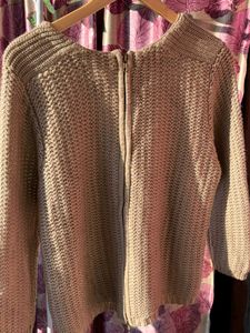 Comfortable Double Zip Knit Sweater