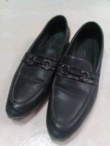 Black Leather Loafers