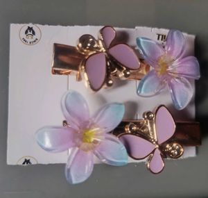 Cute Butterfly &amp; Flower Hair Clips