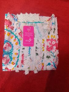Women Printed Cotton Blend Kurta