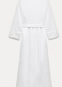New One Zw Collection Stripped Shirt Dress