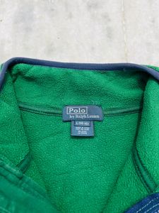 Ralph Lauren Green Fleece Zip-Up Jacket
